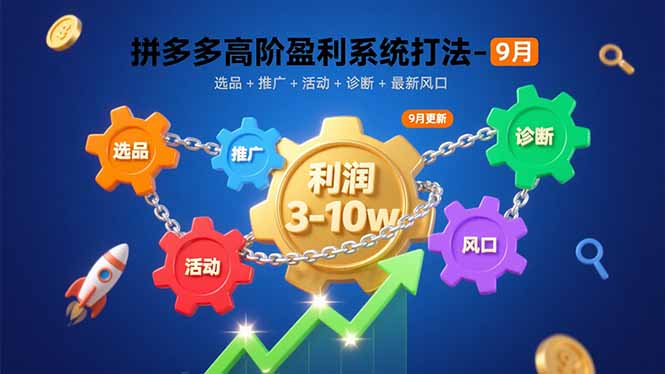 9月拼多多高阶盈利攻略 选品精推 月入3 10万风口解析