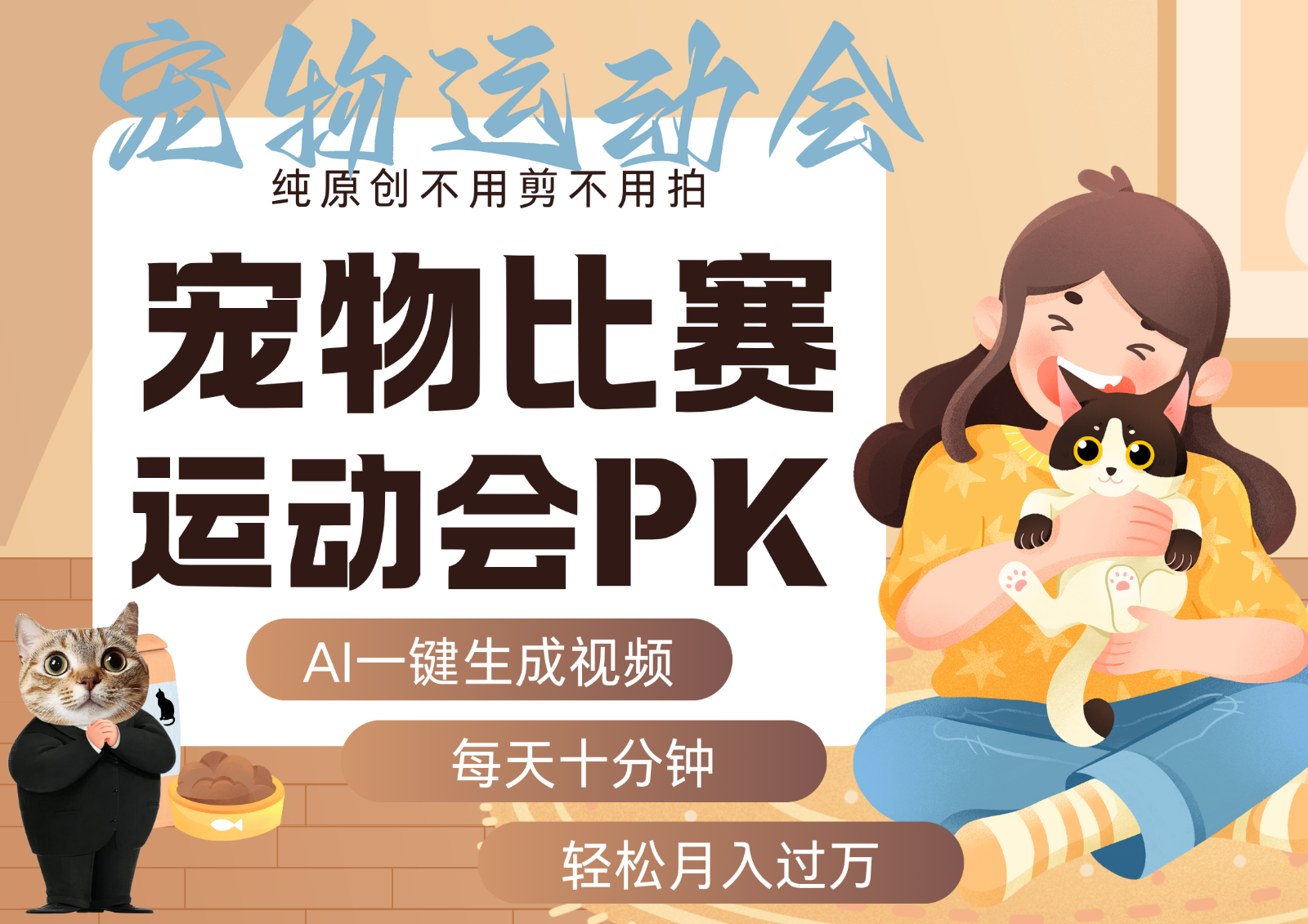 AI萌宠竞技秀 跳水射击篮球足球 每日十分钟精彩对决-九零创业网