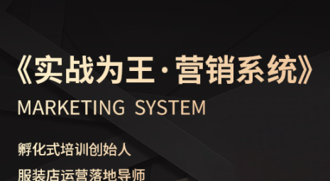 老杨服装营销秘籍 业绩自动增长之道-九零创业网