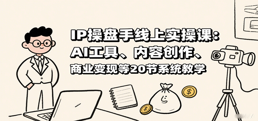 IP操盘手实战营 AI赋能 内容为王 变现秘籍20课-九零创业网