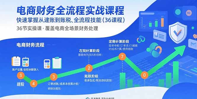 电商财务全流程速成 建账报税36课精炼版