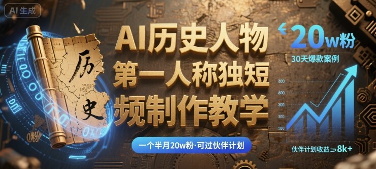 从素人到AI红人 半月速成 20万粉秘籍大公开