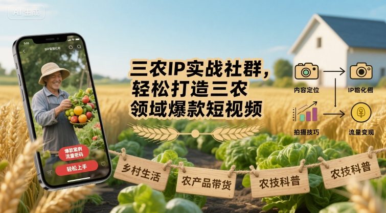 轻松打造三农爆款 社群助力短视频新潮