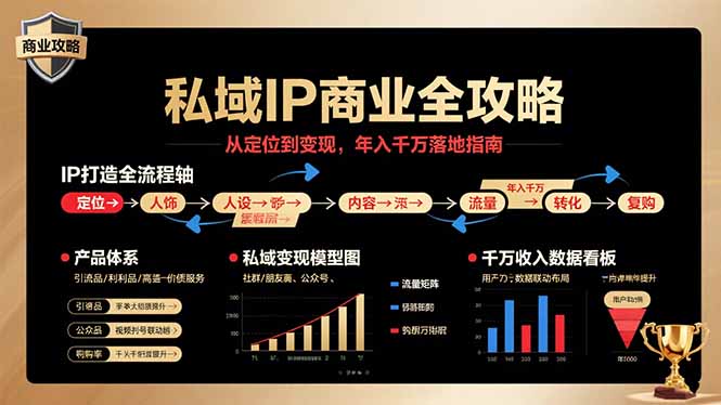 私域IP变现秘籍 定位变现 年入千万实操指南