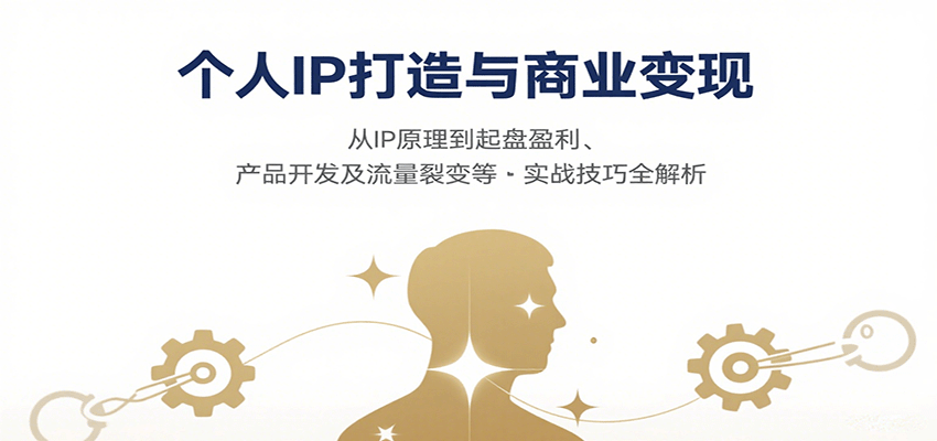 个人IP打造与商业变现全攻略 原理 盈利 产品与裂变技巧一网打尽