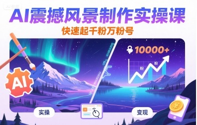 AI赋能风景摄影 速成千粉达人秘籍