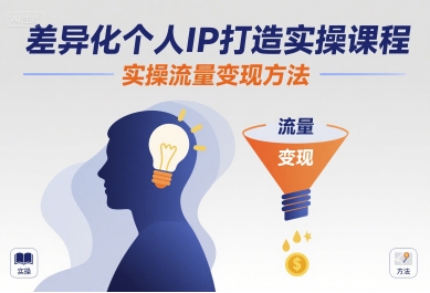 打造独特个人IP 流量变现实操秘籍-九零创业网