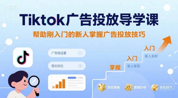 TikTok广告投放新手必学 快速掌握投放技巧