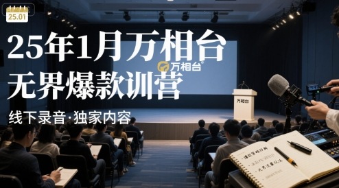 万相台1月爆款特训营精华录音 揭秘无界营销秘诀-九零创业网
