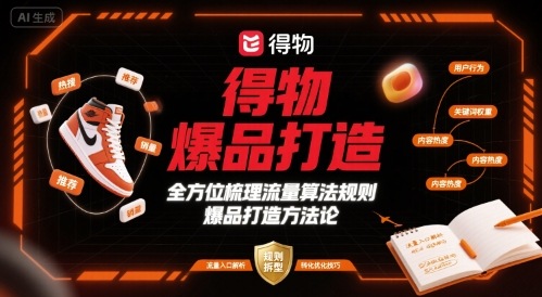 得物爆品策略 算法规则与打造秘诀一网打尽-九零创业网