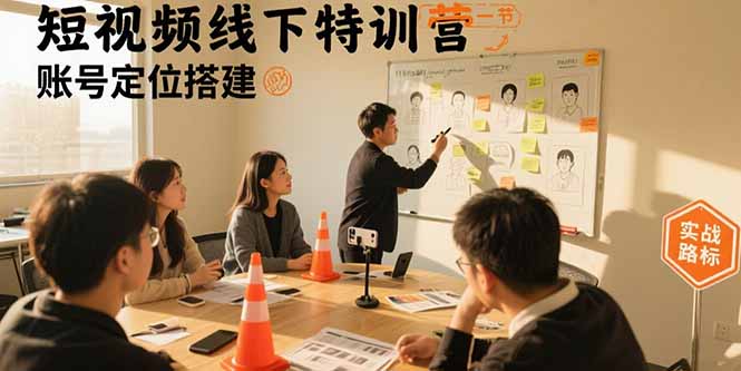 短视频特训营 账号定位 口播剪辑 直播引流实战攻略
