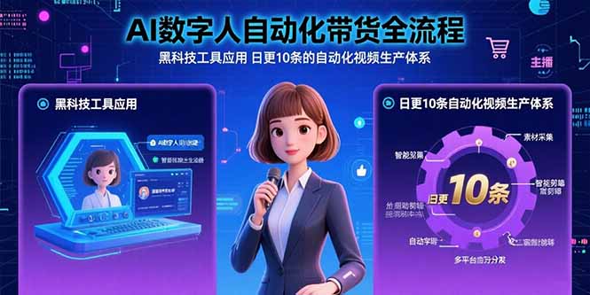AI赋能带货新纪元 黑科技助力日更自动化视频生产全链路