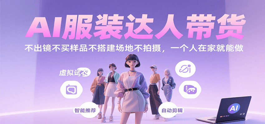AI服装达人 居家带货新潮流 无需实物 轻松赚钱