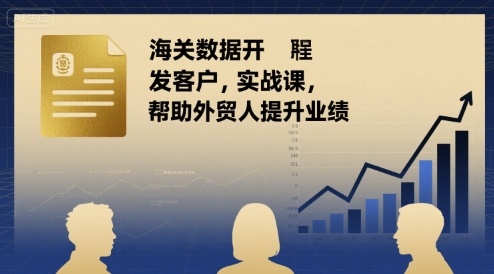海关数据解码 外贸业绩倍增实战秘籍-九零创业网