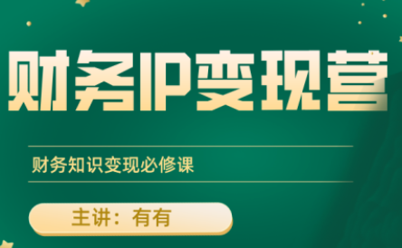 财务IP变现营 解锁财务知识变现之道-九零创业网