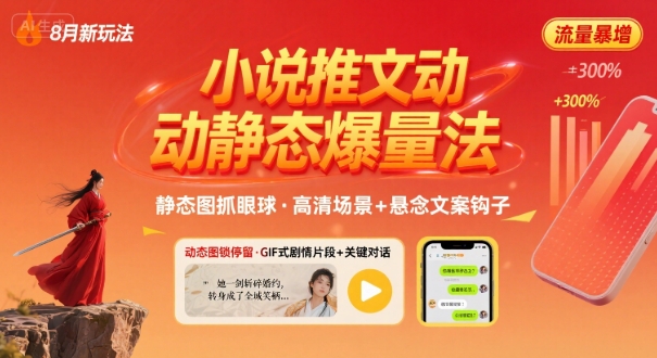 八月小说盛宴 图文联动 文案狂潮 阅读新体验-九零创业网