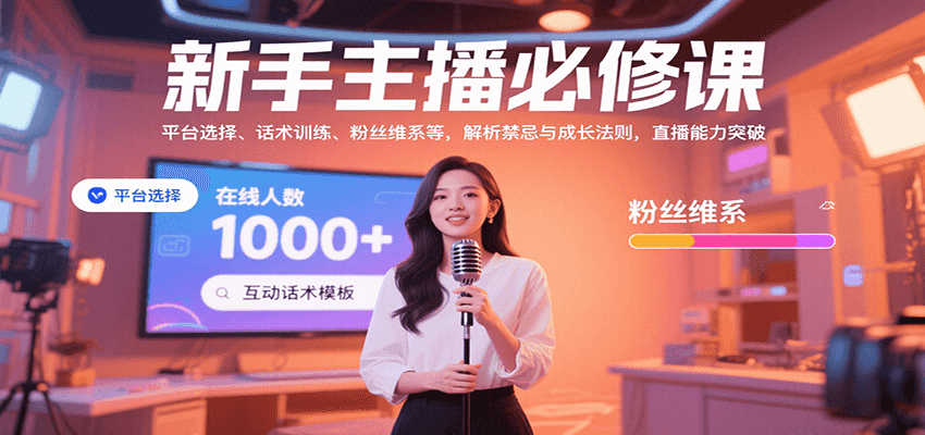 新手主播必学 避开禁忌 解锁直播成长之道
