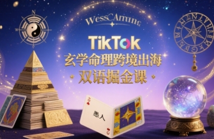 TikTok命理出海秘籍 精准触达海外痛点 双语掘金之道