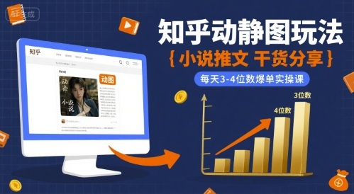 知乎图文攻略 小说推文爆单秘籍 每日3 4千精准实操-九零创业网