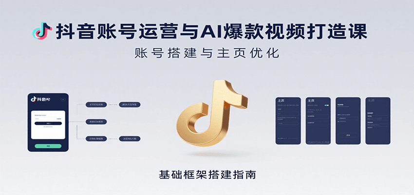 抖音AI爆款视频打造课 账号运营+特效制作攻略