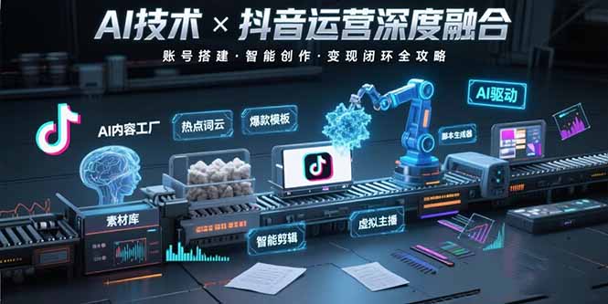 AI赋能抖音运营 搭建 创作 变现一体化新篇章