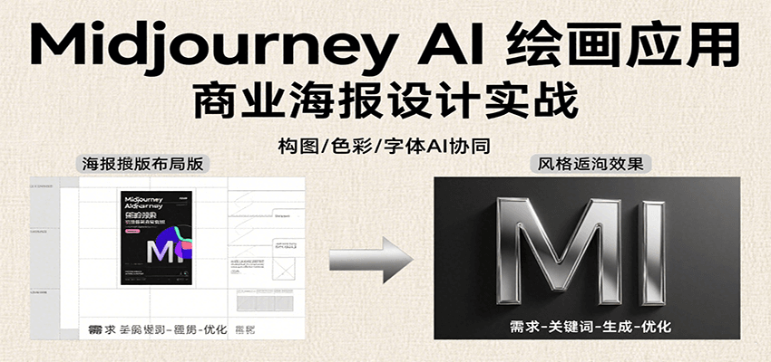 Midjourney AI 绘漫画头像 海报 3D人物 一键生成