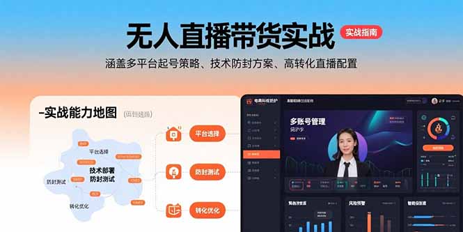 无人直播带货 多平台策略 防封技巧 高转化配置一网打尽-九零创业网
