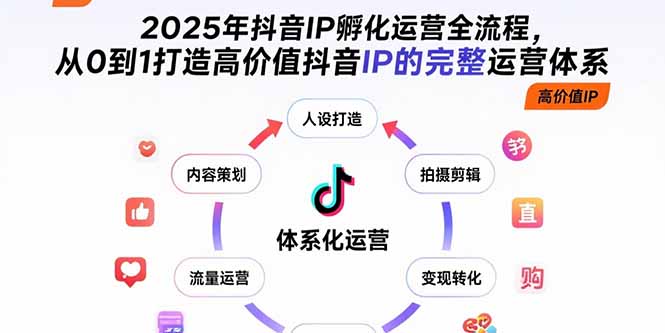 2025抖音IP孵化全链路 从0到1打造高价值IP策略-九零创业网