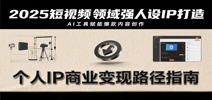 2025短视频IP打造 爆款案例+AI赋能 个人出镜至商业转化新策略