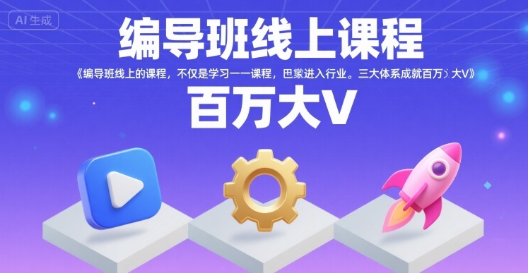 编导班线上课 开启行业大门 百万大V梦启航
