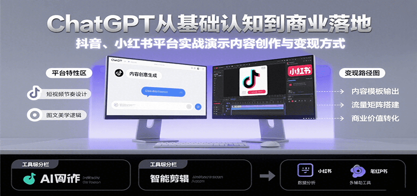 ChatGPT赋能内容创作 抖音 小红书变现攻略揭秘