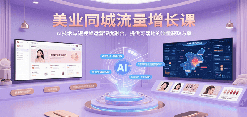 AI赋能短视频 美业同城流量增长攻略-九零创业网