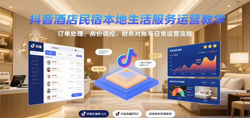 抖音民宿运营攻略 订单管理 价格调控与财务对账全解析-九零创业网
