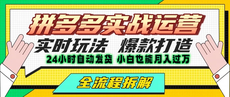 拼多多高投产实战 单店日赚百元稳如老狗-九零创业网