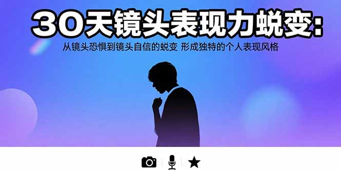 30天镜头恐惧转自信 塑造个人风格新篇章-九零创业网