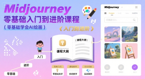 从零开始 AI绘画大师之路 Midjourney进阶之旅