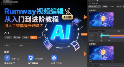 AI赋能 Rumway视频编辑 从新手到创意大师速成指南