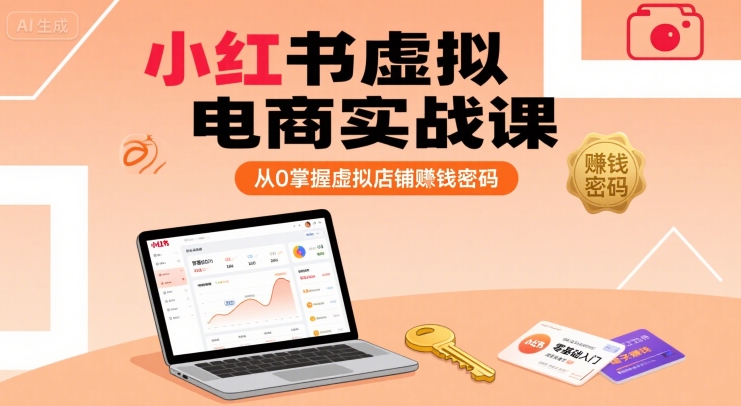 从零起步 小红书虚拟电商实战课 解锁赚钱秘籍-九零创业网