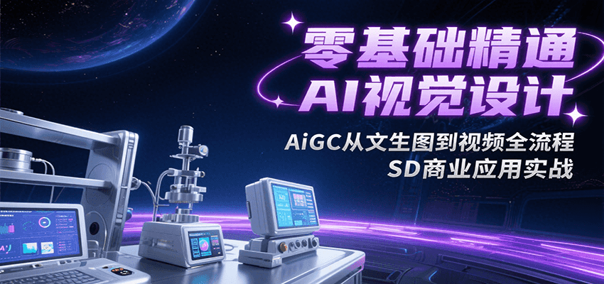 AI视觉设计精通指南 文生图到视频 SD商业实战全解析
