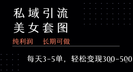 日销3 5单 私域套图利润翻倍 每单99 200元-九零创业网