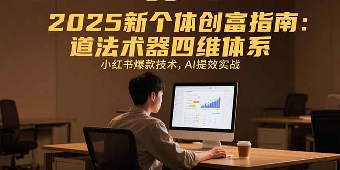2025新个体创富 道法术器AI赋能 小红书爆款秘籍速成-九零创业网