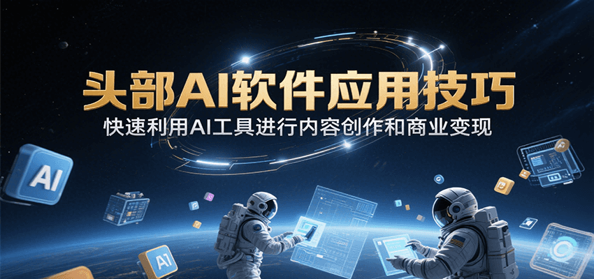 AI头部软件速成 内容创作变现新利器-九零创业网