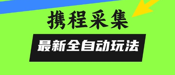 携程信息采集全自动攻略 零风险 轻松上手-九零创业网
