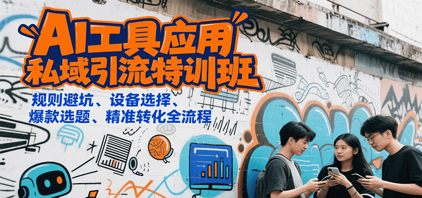 AI私域引流特训班 避坑指南 设备选优 爆款选题 转化技巧一网打尽