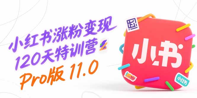 小红书涨粉变现特训营Pro 11.0 高效运营 内容制胜 变现无忧-九零创业网