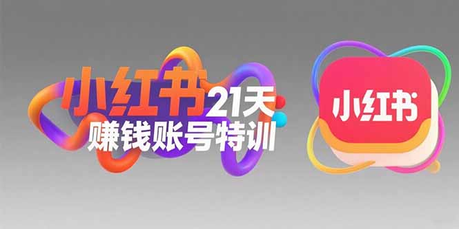 小红书21天特训 黄金定位+文案引流 快速涨粉秘诀-九零创业网