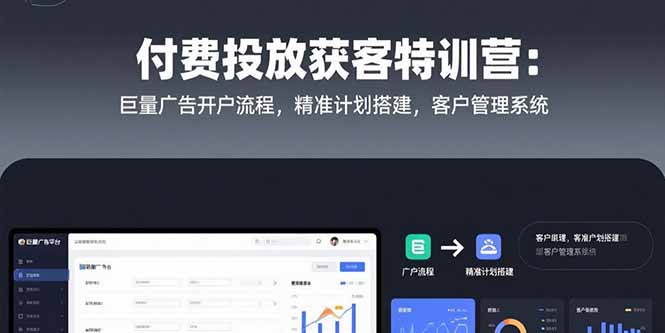 巨量广告开户攻略 精准获客特训营全解析-九零创业网