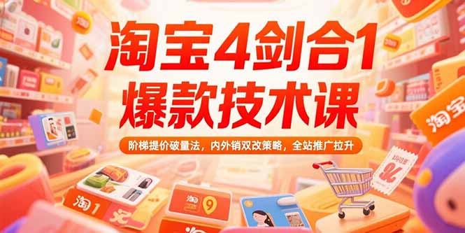 淘宝爆款策略升级 阶梯提价破量 内外销双改 全站推广新篇章-九零创业网