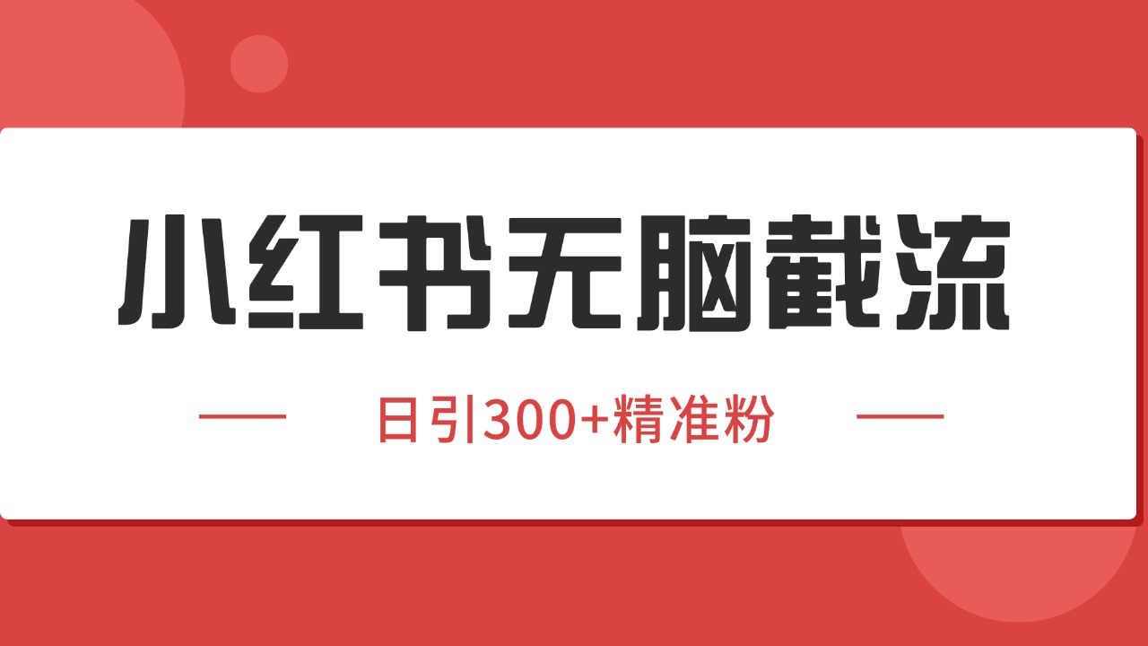 小红书截流秘籍 日增200客源 独家引流技巧-九零创业网