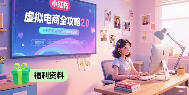 虚拟电商全攻略2.0 开店选品实操 账号定位与发布技巧精讲